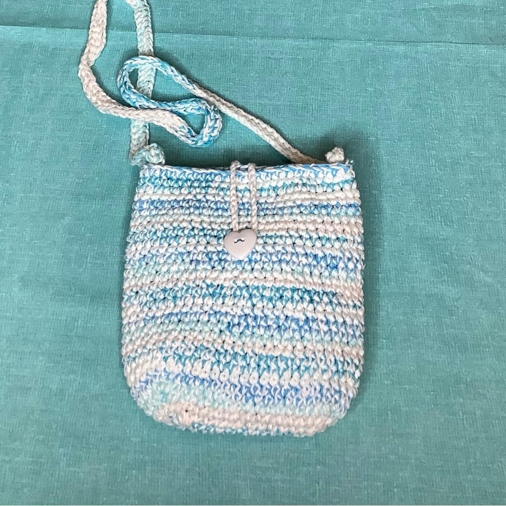 Hand crochet crossbody bag